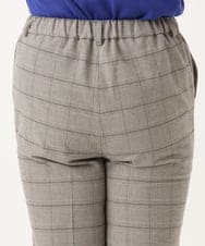OLLLA10099 eur3(エウルキューブ) 【大きいサイズ】ロイヤルヒート裏起毛テーパードパンツ ライトグレー(91)