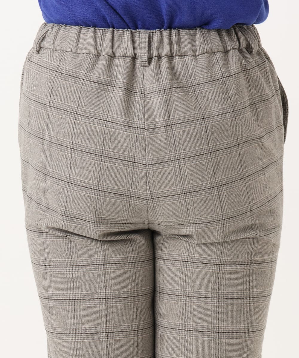 OLLLA10099 eur3(エウルキューブ) 【大きいサイズ】ロイヤルヒート裏起毛テーパードパンツ ライトグレー(91)