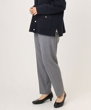OLLLA10099 eur3(エウルキューブ) 【大きいサイズ】ロイヤルヒート裏起毛テーパードパンツ ダークグレー(93)