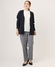 OLLLA10099 eur3(エウルキューブ) 【大きいサイズ】ロイヤルヒート裏起毛テーパードパンツ ダークグレー(93)