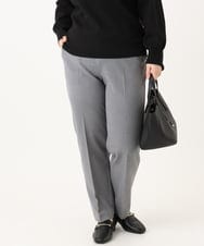 OLLLA10099 eur3(エウルキューブ) 【大きいサイズ】ロイヤルヒート裏起毛テーパードパンツ ダークグレー(93)