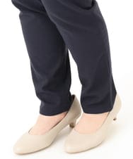 OLLLA16089 eur3(エウルキューブ) 【シリーズ累計販売2万枚！/大きいサイズ】さらさらストレッチ裏起毛テーパードパンツ ネイビー(57)