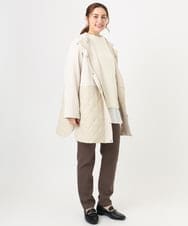 OLLLA16089 eur3(エウルキューブ) 【シリーズ累計販売2万枚！/大きいサイズ】さらさらストレッチ裏起毛テーパードパンツ モカ(84)