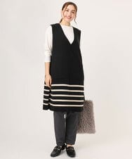 OLLLA16089 eur3(エウルキューブ) 【シリーズ累計販売2万枚！/大きいサイズ】さらさらストレッチ裏起毛テーパードパンツ ダークグレー(93)