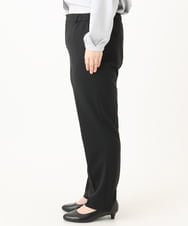 OLLLA19139 eur3(エウルキューブ) 【大きいサイズ/11号サイズあり】カットジョーゼットテーパードパンツ ブラック(94)