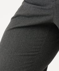 OLLLD17099 eur3(エウルキューブ) 【大きいサイズ/洗える/裏起毛】センタープレスストレートパンツ ダークグレー