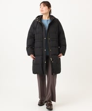 OLLLD19099 eur3(エウルキューブ) 【大きいサイズ/洗える/ 裏起毛】センタープレスチェック柄ストレートパンツ アイボリーブラック