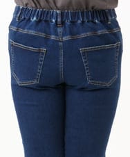 OLLLD21099 eur3(エウルキューブ) 【大きいサイズ/裏起毛】ゆるフィットデニム ネイビー