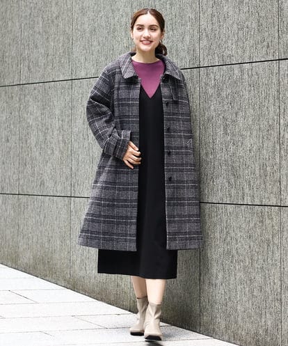 OLUAA02349 eur3 【大きいサイズ】ステンカラーロングコート