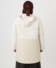 OLUBD08199 eur3(エウルキューブ) 【大きいサイズ】キルトコンビアウター ベージュ(82)