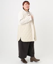 OLUBD08199 eur3(エウルキューブ) 【大きいサイズ】キルトコンビアウター ベージュ(82)