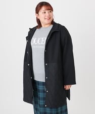 OLUBD08199 eur3(エウルキューブ) 【大きいサイズ】キルトコンビアウター ブラック(94)