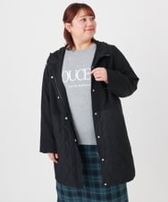 OLUBD08199 eur3(エウルキューブ) 【大きいサイズ】キルトコンビアウター ブラック(94)
