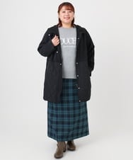 OLUBD08199 eur3(エウルキューブ) 【大きいサイズ】キルトコンビアウター ブラック(94)