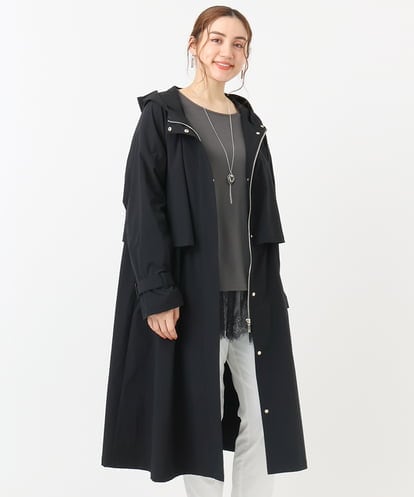 OLUCA01199 eur3 【大きいサイズ】フーディートレンチコート