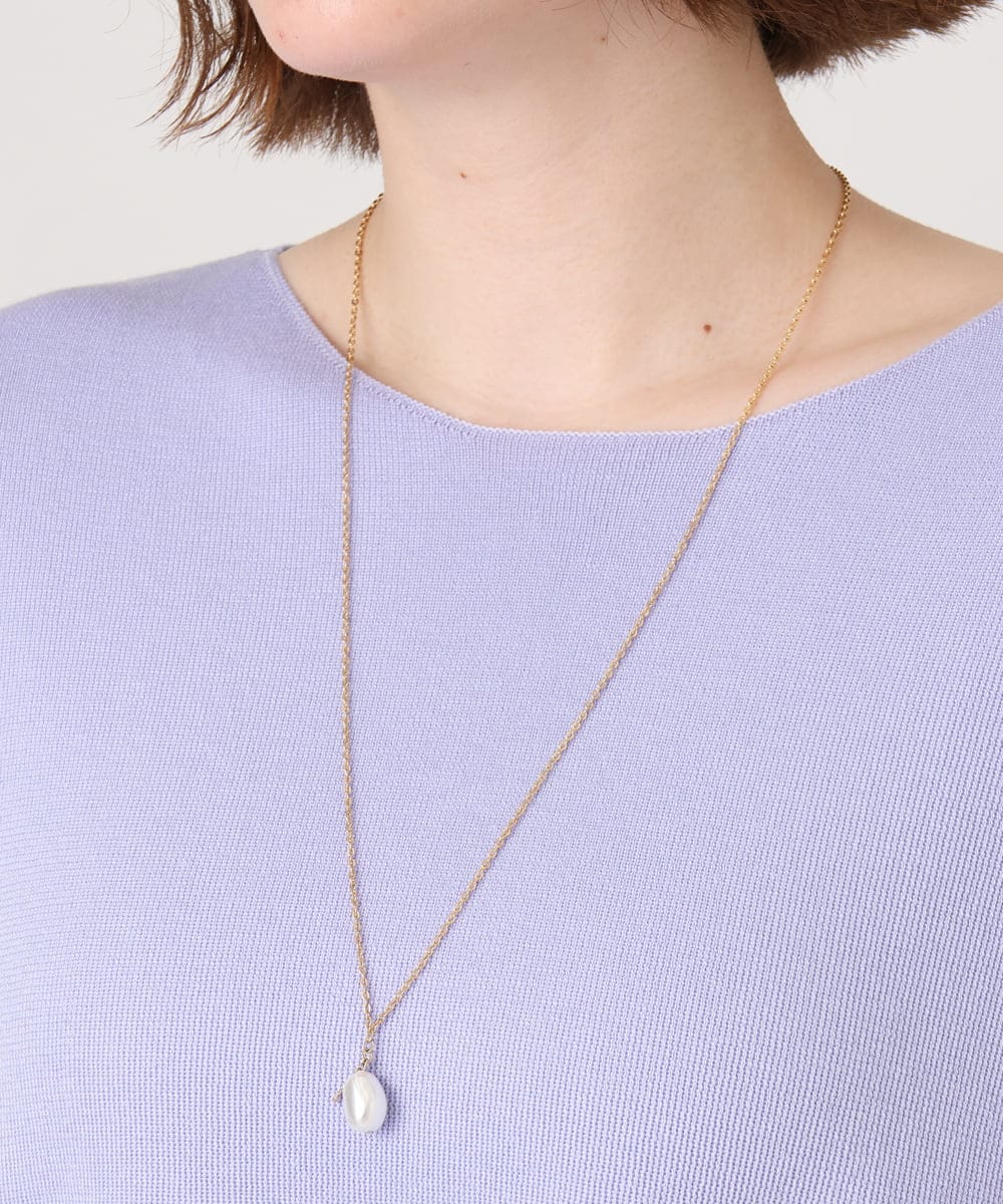 OZ2DD06039 eur3(エウルキューブ) バロックパールモチーフネックレス ゴールド