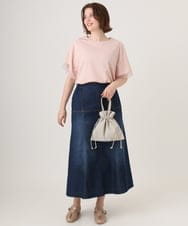 OZ5GD08029 eur3(エウルキューブ) フェイクレザー巾着ミニバッグ アイボリー