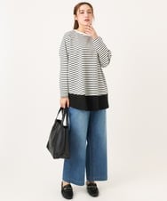 OZ5KA22064 eur3(エウルキューブ) スター刺繍トートバッグ ブラック