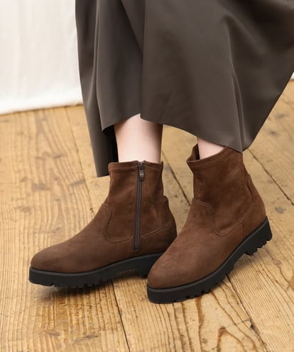OZ6KD08099 eur3 【幅広さんOK！ワイズ4E】トラックソールストレッチブーツ