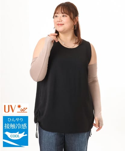 OZTGD01029 eur3 【大きいサイズ/接触冷感/UVカット】アームカバー
