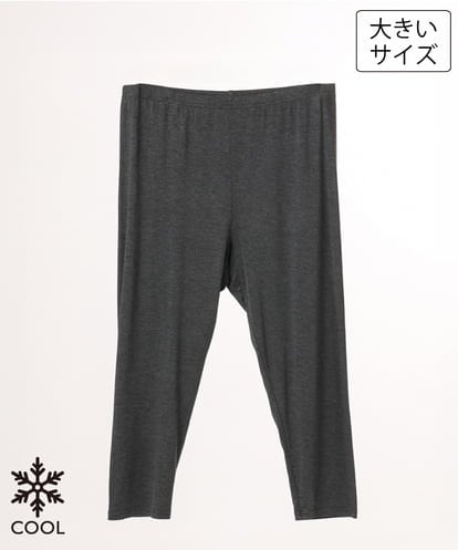 OZUJD04039 eur3 【大きいサイズ/接触冷感】7分丈レギンス
