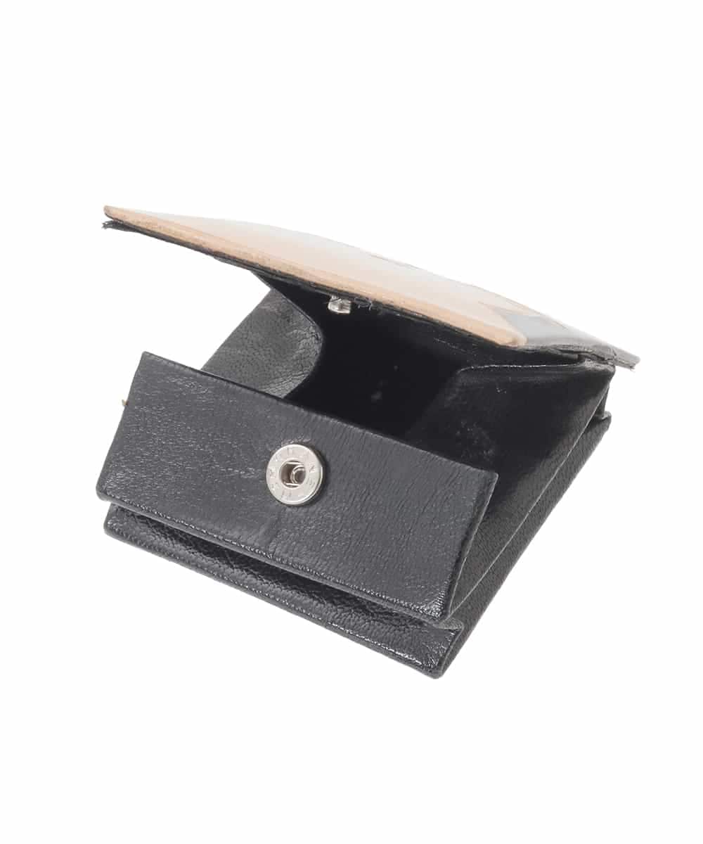 OZYDD01019 eur3(エウルキューブ) 猫スクエアコインケース ブラック