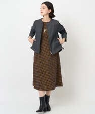 PF2AE02130 GEORGES RECH(小さいサイズ)(メゾン ドゥ サンク)  [日本製]メタル×ガラスパーツネックレス シルバー