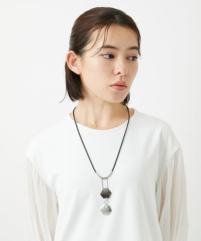 PF2EE03098   [日本製]ロッカクメタリックネックレス