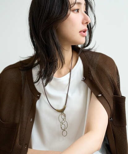 PG2JE01130 GEORGES RECH [日本製]オーバルメタルネックレス