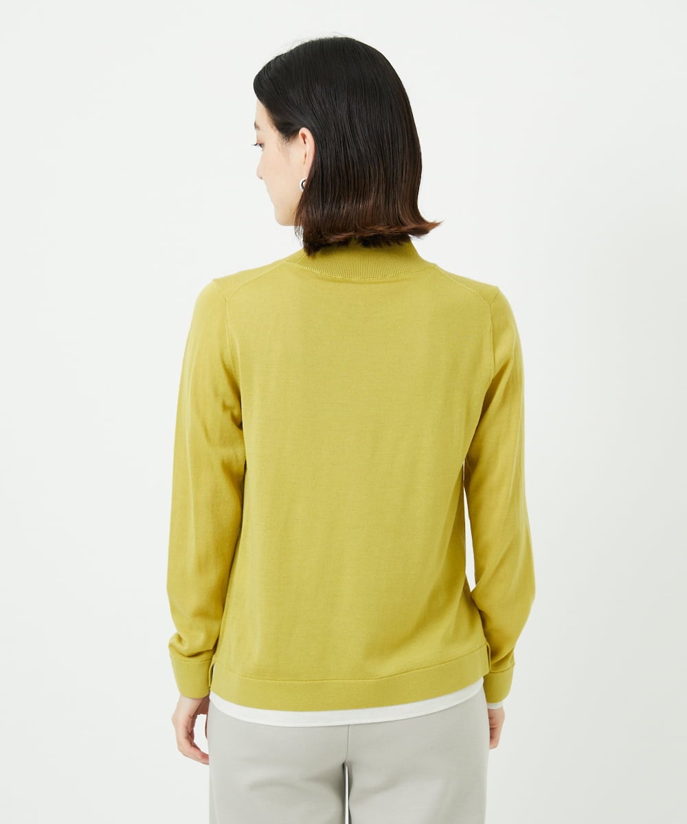 PHFAD11230 GEORGES RECH(小さいサイズ)(メゾン ドゥ サンク) [アンサンブル対応]ウォッシャブルウールハイネックニット イエロー