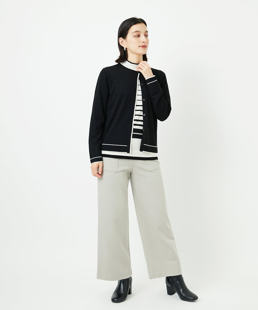 PHFAD11230 GEORGES RECH(小さいサイズ)(メゾン ドゥ サンク) [アンサンブル対応]ウォッシャブルウールハイネックニット イエロー
