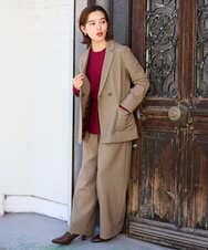 PHFJE25250 GEORGES RECH(小さいサイズ)(メゾン ドゥ サンク)  [日本製]ホールガーメントニットプルオーバー グリーン