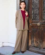 PHFJE25250 GEORGES RECH(小さいサイズ)(メゾン ドゥ サンク)  [日本製]ホールガーメントニットプルオーバー グリーン