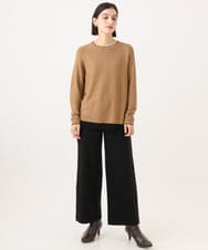 PHFJE25250 GEORGES RECH(小さいサイズ)(メゾン ドゥ サンク)  [日本製]ホールガーメントニットプルオーバー グリーン