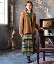 PHFJE25250 GEORGES RECH(小さいサイズ)(メゾン ドゥ サンク)  [日本製]ホールガーメントニットプルオーバー グリーン