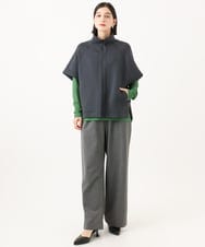 PHFJE25250 GEORGES RECH(小さいサイズ)(メゾン ドゥ サンク)  [日本製]ホールガーメントニットプルオーバー グリーン
