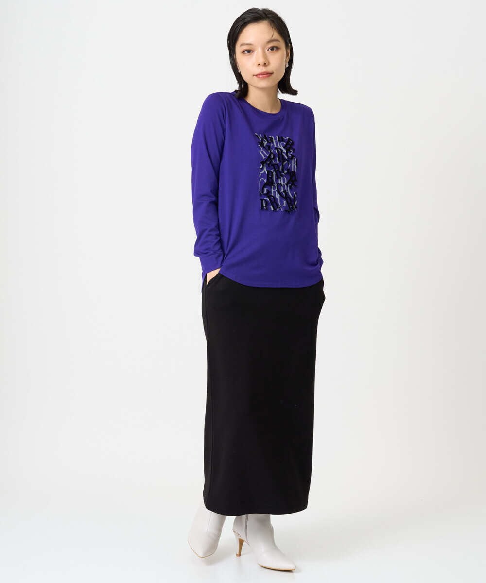 PHHAG11240 GEORGES RECH(小さいサイズ)(メゾン ドゥ サンク)  [セットアップ対応]ストレッチダンボールナロースカート ブラウン
