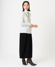 PHHAG11240 GEORGES RECH(小さいサイズ)(メゾン ドゥ サンク)  [セットアップ対応]ストレッチダンボールナロースカート ブラウン