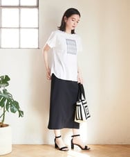 PHHGD34230 GEORGES RECH(小さいサイズ)(メゾン ドゥ サンク)  [セットアップ対応]ジャージーナロースカート ベージュ