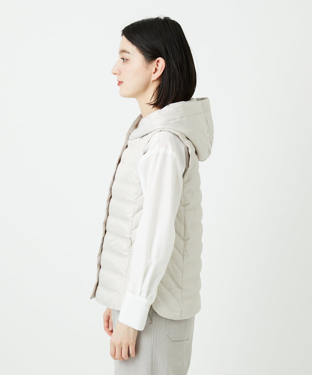 PHJEE08360 GEORGES RECH(小さいサイズ)(メゾン ドゥ サンク) タフタダウンベスト ベージュ