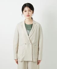 PHJGD31390 GEORGES RECH(小さいサイズ)(メゾン ドゥ サンク)  [セットアップ対応]フレンチリネンテーラードジャケット ベージュ