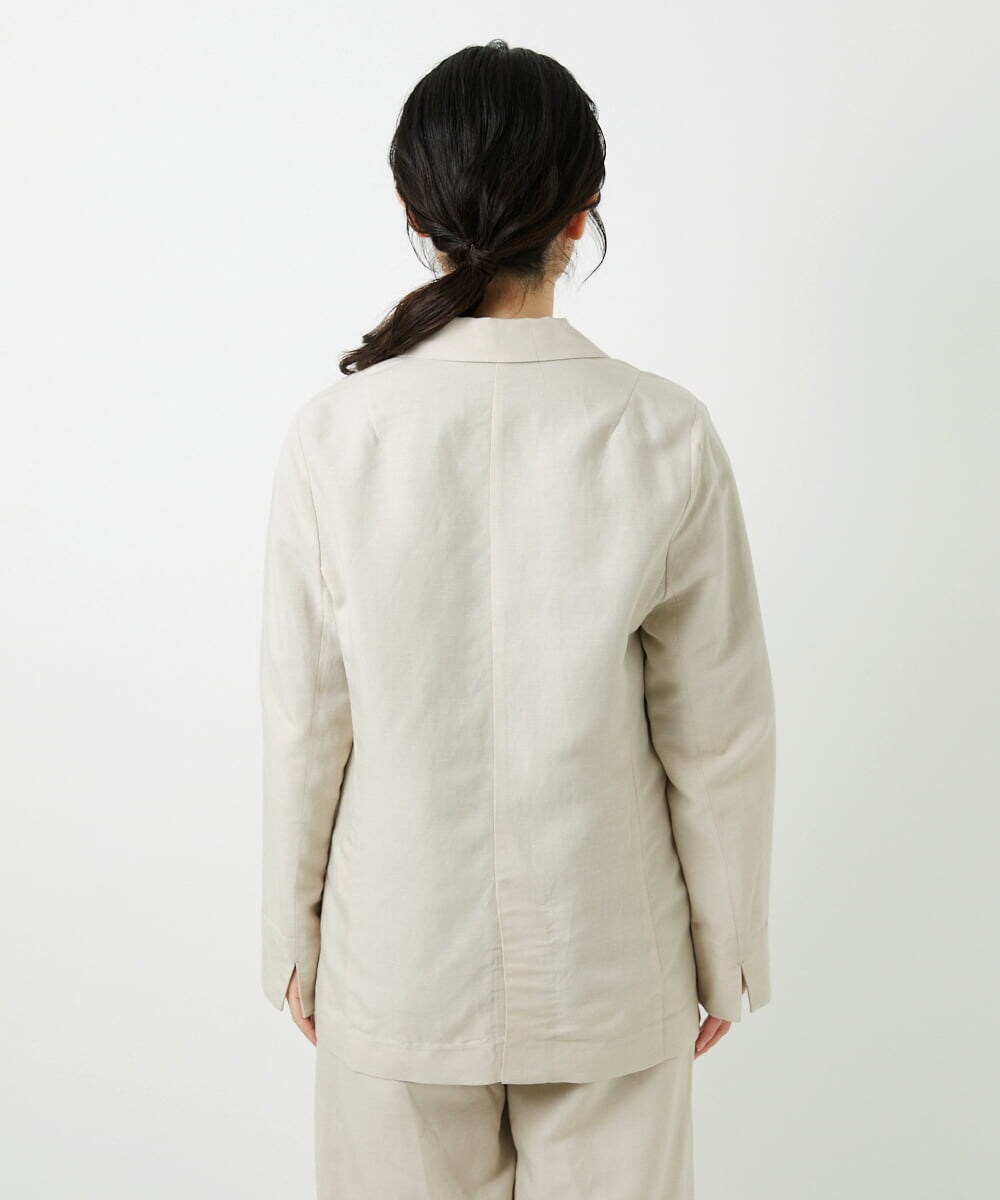 PHJGD31390 GEORGES RECH(小さいサイズ)(メゾン ドゥ サンク)  [セットアップ対応]フレンチリネンテーラードジャケット ベージュ