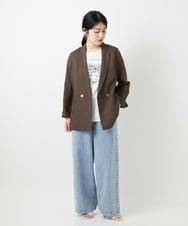 PHJGD31390 GEORGES RECH(小さいサイズ)(メゾン ドゥ サンク)  [セットアップ対応]フレンチリネンテーラードジャケット ベージュ