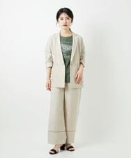 PHJGD31390 GEORGES RECH(小さいサイズ)(メゾン ドゥ サンク)  [セットアップ対応]フレンチリネンテーラードジャケット ベージュ