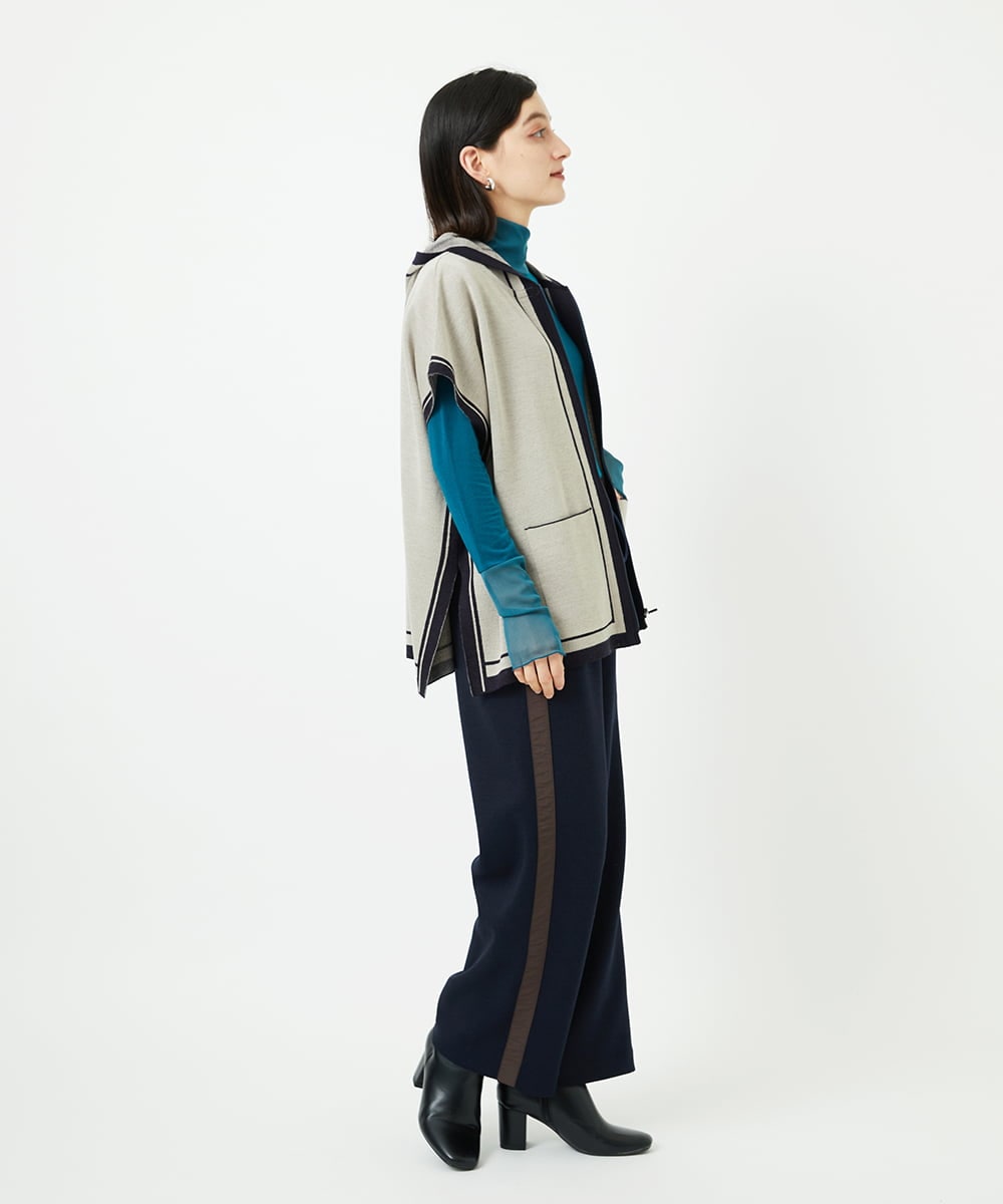 PHKAD12180 GEORGES RECH(小さいサイズ)(メゾン ドゥ サンク) カシミヤハイネックチュールカットソー グリーン