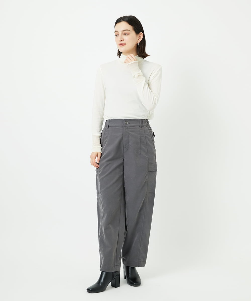 PHKAD12180 GEORGES RECH(小さいサイズ)(メゾン ドゥ サンク) カシミヤハイネックチュールカットソー グリーン