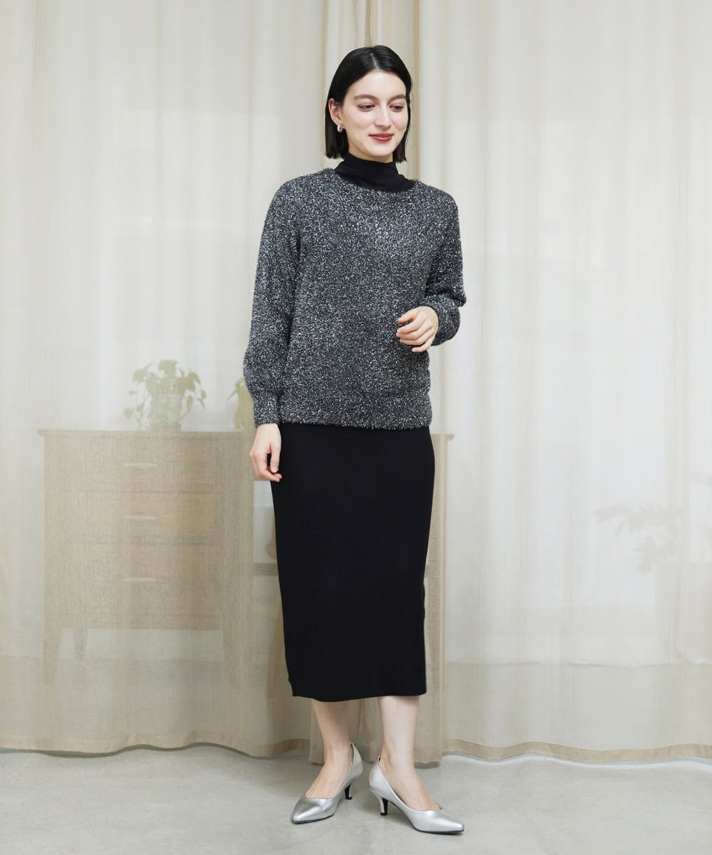 PHKAD12180 GEORGES RECH(小さいサイズ)(メゾン ドゥ サンク) カシミヤハイネックチュールカットソー グリーン