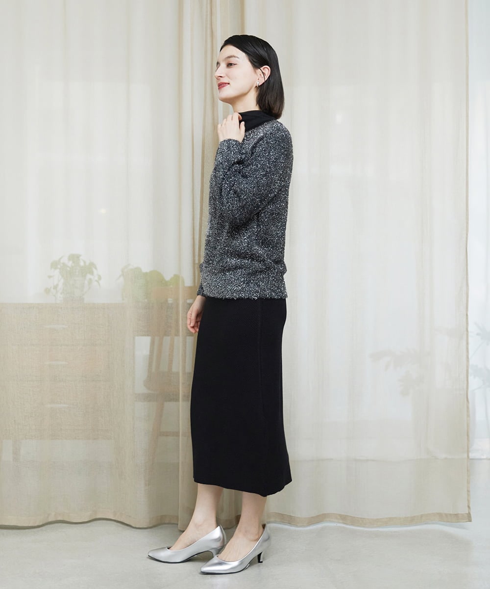 PHKAD12180 GEORGES RECH(小さいサイズ)(メゾン ドゥ サンク) カシミヤハイネックチュールカットソー グリーン