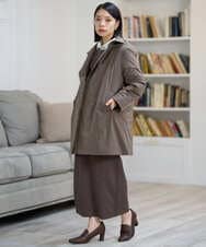 PHKAG11240 GEORGES RECH(小さいサイズ)(メゾン ドゥ サンク)  [セットアップ対応]ストレッチダンボールロゴプルオーバー ブラウン