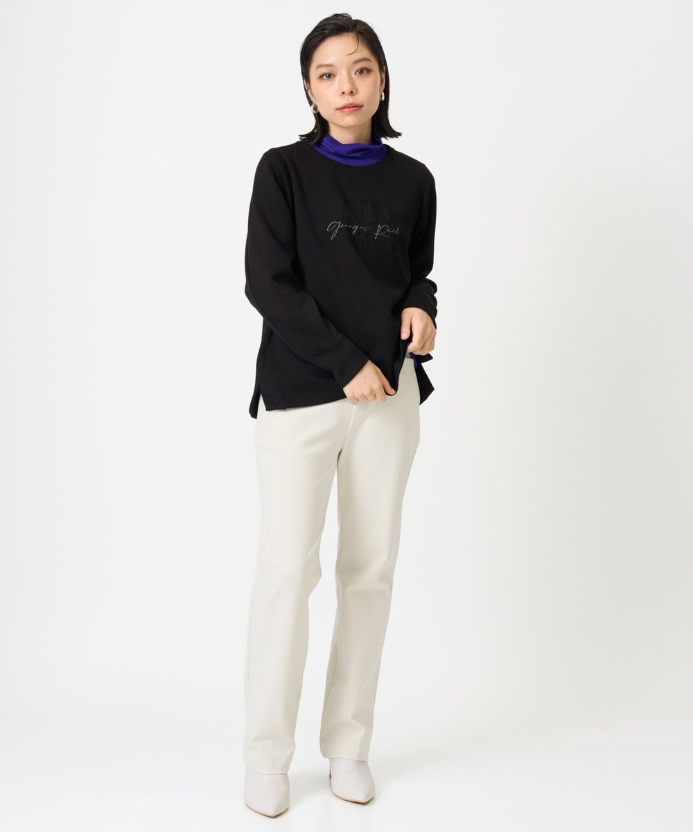 PHKAG11240 GEORGES RECH(小さいサイズ)(メゾン ドゥ サンク)  [セットアップ対応]ストレッチダンボールロゴプルオーバー ブラウン